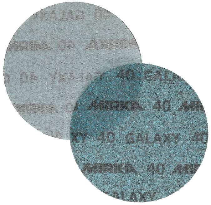 Abbildung Mirka Galaxy 150mm Scheibe Vorder- und Rückseite.