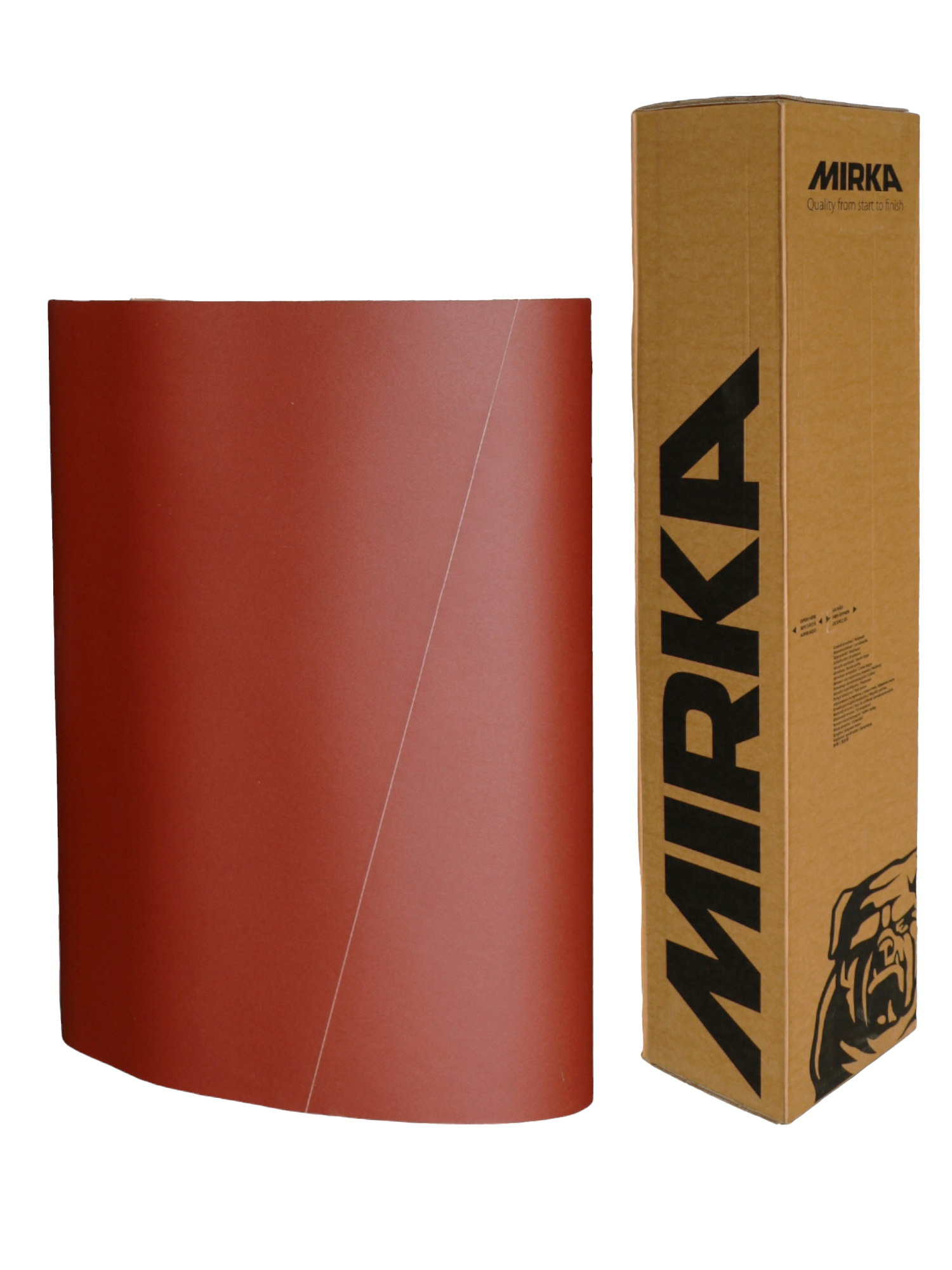 Abbildung Mirka Jepuflex 1120x1900mm Breitband aufgestellt mit Verpackung